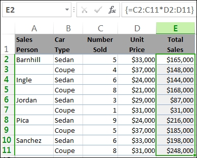 Array Function In Excel For Mac
